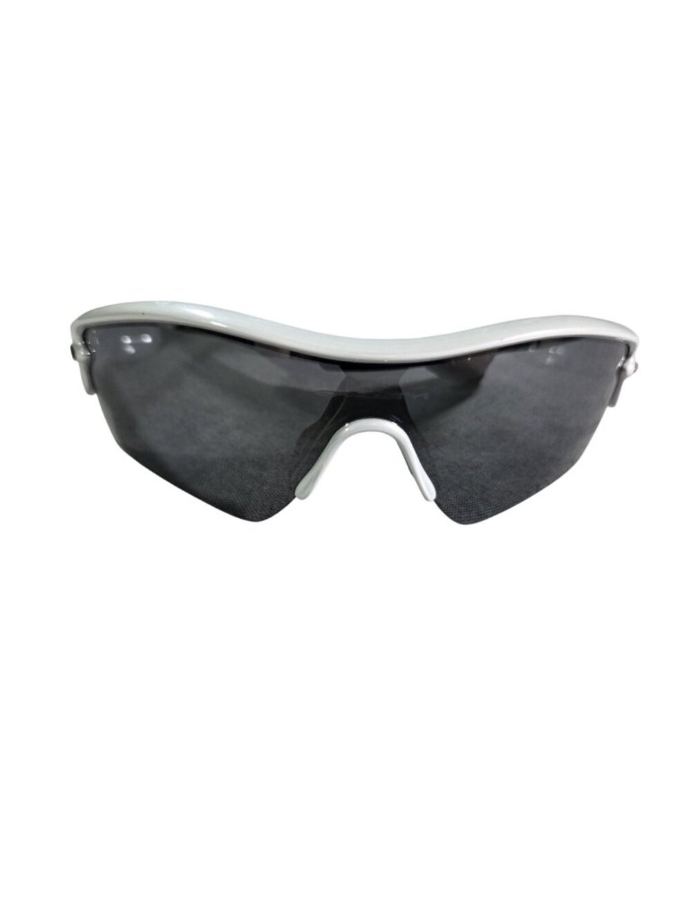 Y2K Oakley Radar Polished White Frame Black Lenses Polarized  Sunglasses USA
